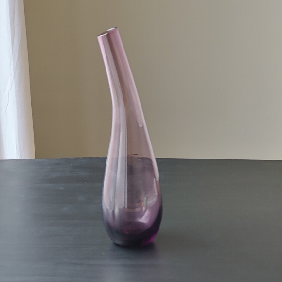 IKEA | MCM style bent neck 💜 purple bud vase - Picture 3 of 6